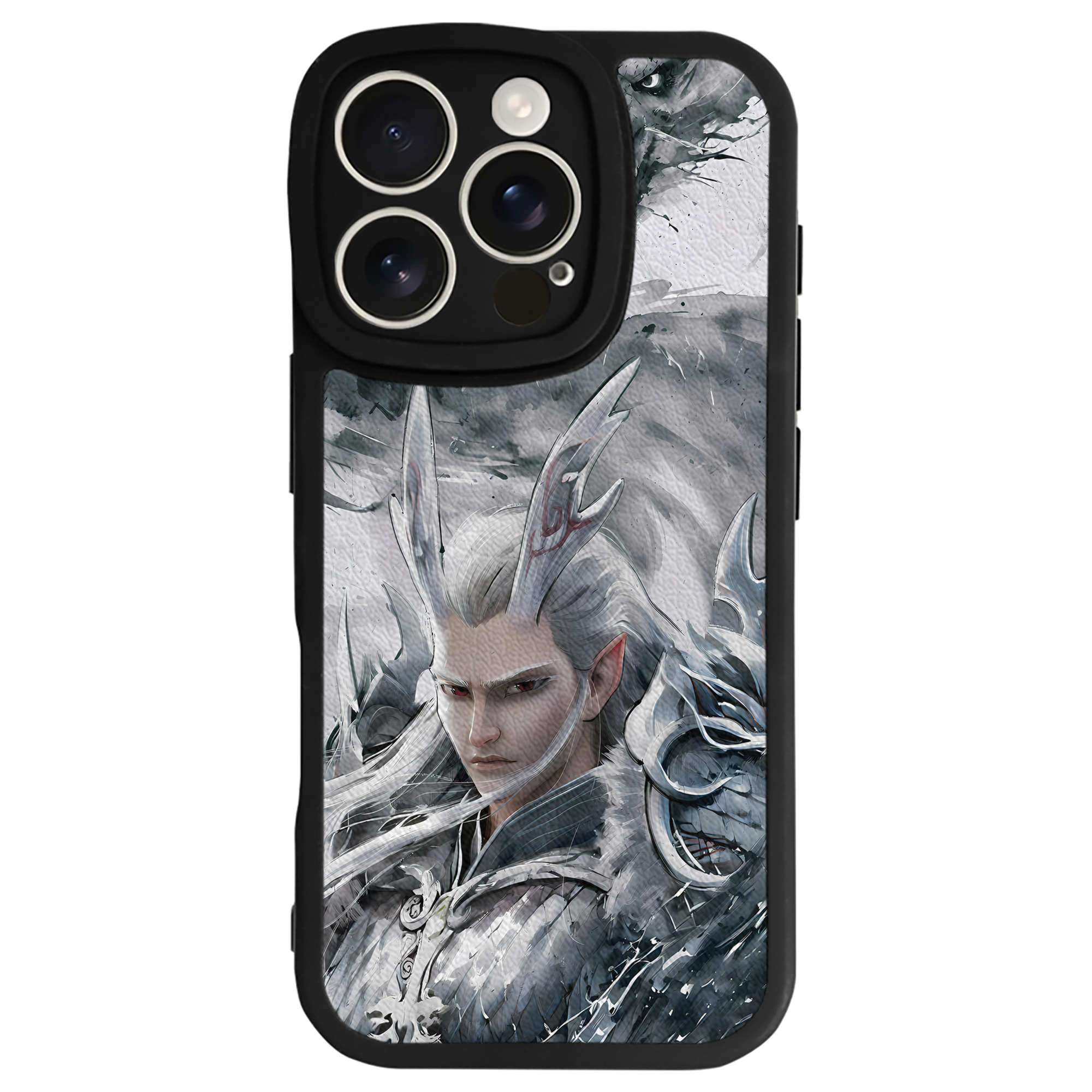 （画像用） Ne Zha 2 ナタ 魔童の大暴れ 【iPhone 16シリーズ対応】シリコンスマホケース（レザー調） 材質：シリコン